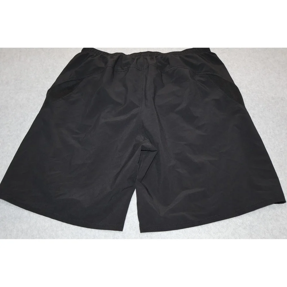 The North Face Athletic Gym Shorts Mens XL Black Drawstring Mesh Zip Pocket
